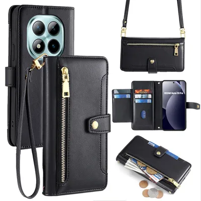 Produktbild von Handykette Kunstleder für Xiaomi Redmi Note 15 Pro 5G Schwarz