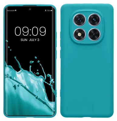 Produktbild von kwmobile Handyhülle für Xiaomi Redmi Note 14 Pro 5G / Poco X7 Hülle - weiches Handy Silikon Case - Schutzhülle Cover - Petrol matt