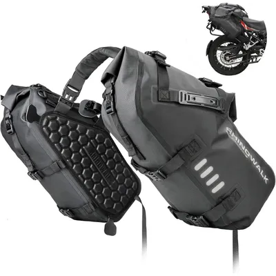 Produktbild von Motorrad Satteltasche 28L Wasserdicht Schwarz