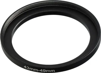 Produktbild von vhbw Step-Up-Ring Adapter 43mm - 49mm für Kamera Objektiv - Filteradapter, Metall Schwarz