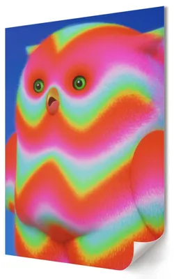 Produktbild von Farbenfrohes Tier- Kunstdruck A3 (29x42 cm) - Ausdrucksstark, Popkultur- Wandbild für Wohnzimmer Schlafzimmer & Flur, Modernes Poster Wanddeko, Ungerahmt