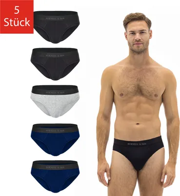 Produktbild von Burnell & Son Slips 5er Pack, Größe:XL, Farbe (Boxershorts):Mix