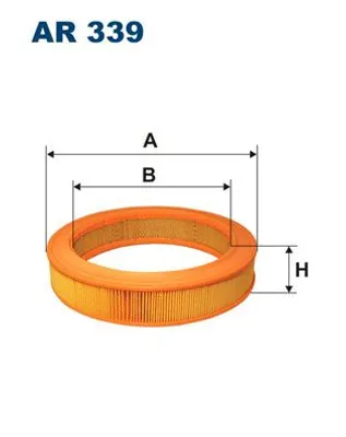 Produktbild von FILTRON Luftfilter AR 339 rund, 293 mm Außendurchmesser, 220 mm Innendurchmesser, 61 mm Höhe