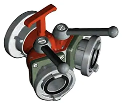 Produktbild von Verteiler Storz A-BB Feuerwehr Kugelhahn Absperrung