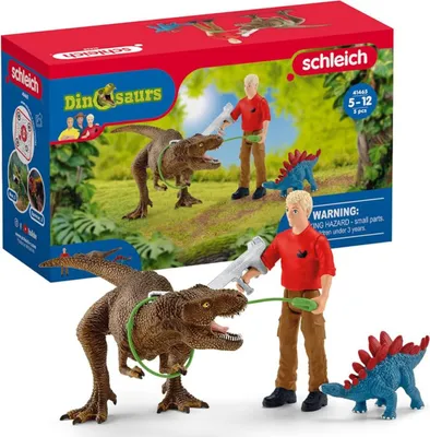 Produktbild von Schleich - Angriff des Tyrannosaurus Rex, Figuren für Kinder ab 4