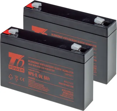 Produktbild von Zestaw baterii T6 Power do APC Smart-UPS SC250RMI1U, VRLA, 6 V