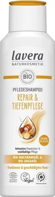 Produktbild von LAVERA Shampoo mit Bio-Macadamiaöl und Bio-Arganöl für trockenes und strapaziertes Haar