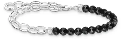 Produktbild von Thomas Sabo Charm-Armband Beads Silber, Schwarz A2098-130-11-L19