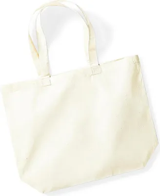Image de Westford Mill W265 | Organic Premium Coton Maxi Tote 35 x 39 x 13,5 cm - Couleur : Natural - Taille : One Size