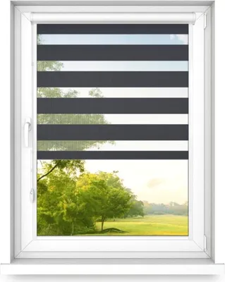 Image de time4blinds – Store Occultant sans Percage – Store Enrouleur – Adhésive, Cassette Aluminium – Anthracite, 1000x900, Gauche
