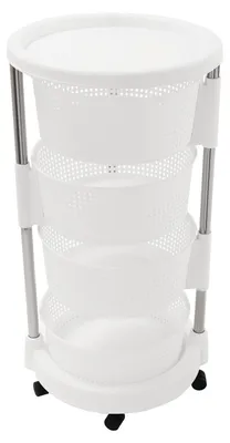 Image de Chariot de rangement mobile pour la cuisine, avec 4 niveaux