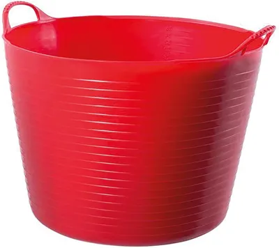 Productafbeelding van Grote Kuip - Flexibele Bak - Tuinwerk Opslag - Duurzame Kunststof - 38 Liter - Rood