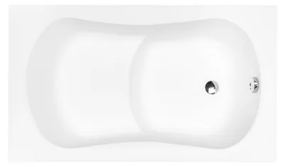 Immagine prodotto di Vasca da bagno ad angolo Vasca da bagno acrilica 120*70 cm Bagno Vasche da bagno ad angolo Bianco