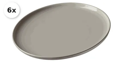 Produktbild von Dessertteller / Frühstücksteller 19cm 6er Set Jasper taupe