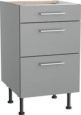 Produktbild von Optifit Schubladenunterschrank Mats825 BxTxH 50 x 58,4 x 87 cm basaltgrau matt zerlegt KFMA U536-8E+