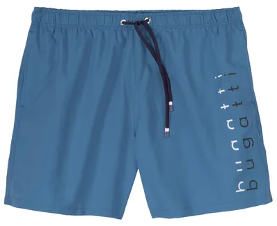 Produktbild von Bugatti Übergrößen Badeshorts blau Logoprint