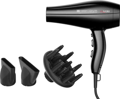 Produktbild von GA.MA Diva Ceramic Ion Haartrockner 2300 W Schwarz