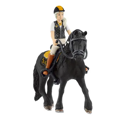 Imagen del producto de Schleich HORSE CLUB 42640, Caballo con jinete, Figuras de caballos, 5 años en adelante, Multicolor, Plástico