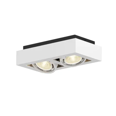 Produktbild von Arcchio Deckenstrahler Ronka, 34 cm, 2-flammig, weiß, GU10