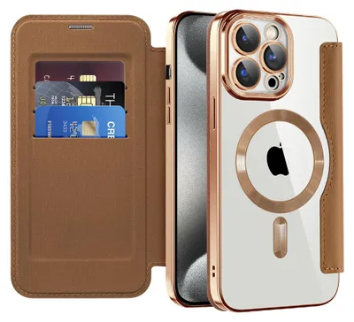 Obrázok produktu pre Techsuit - SmartMag Book puzdro na iPhone 15 Pro - hnedé