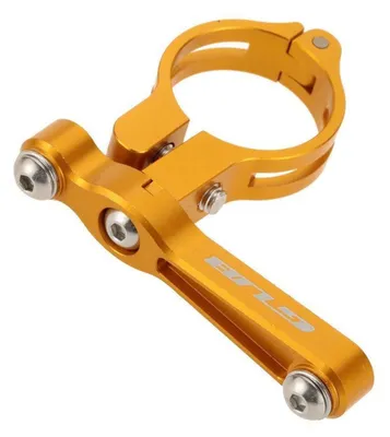 Produktbild von Fahrrad Flaschenhalter Adapter Aluminium Gold für Lenker & Sattelstütze