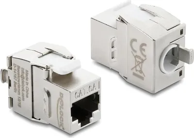 Produktbild von Delock Keystone Modul RJ45 Buchse zu LSA Cat.6A werkzeugfrei