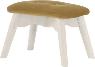 Image de Repose-pied Ducan Mini Velvet-Kronos 35-Blanc