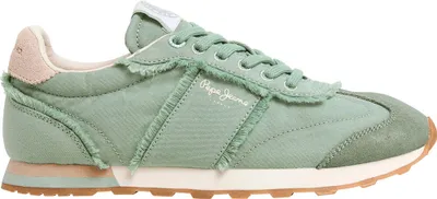 Image de Pepe Jeans Once Twill Chaussures de sport Vert UE 37 Femme Vert UE 37