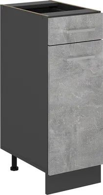 Produktbild von Küchenunterschrank Vicco R-Line Beton 30 cm ohne Arbeitsplatte, Model 53691