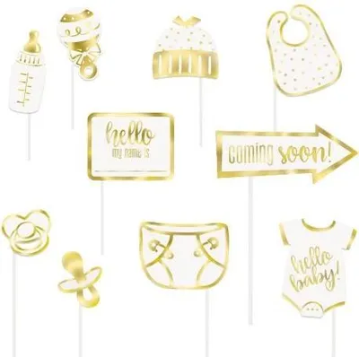 Produktbild von Photobooth Set Hello Baby – 10 Accessoires - Einheitsgröße