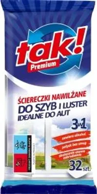 Obrázok produktu pre Vlhčené utierky na sklo a zrkadlá 32 položiek