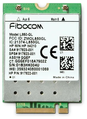 Produktbild von HP XMM™ 7360 LTE-Advance WWAN, 42 mm, 30 mm, 2,3 mm, 6,2 g, KI-generiertes Bild