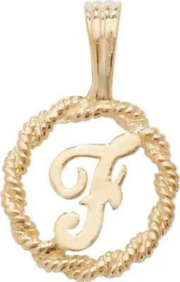 Produktbild von Raffinierter 9 Karat (375) Gold Buchstaben / Initiale Damen - Anhänger; TRS35290LTF