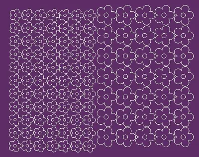 Immagine prodotto di Adesivi per caschi da bicicletta, adesivi floreali, 112 pezzi, viola opaco.