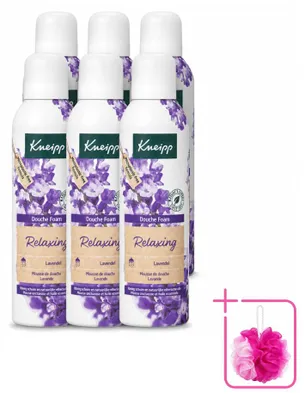 Obrázok produktu pre 6 kusov sprchového gélu Kneipp Relax, vôňa levandule, 200 ml, balenie