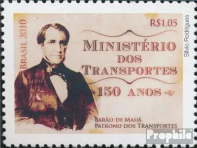 Produktbild von Briefmarken Brasilien 2010 Mi 3807 (kompl.Ausg.) postfrisch 150 Jahre Transportministerium
