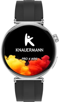 Pro 4 Mini 2026: Elegante Smartwatch in Schwarz