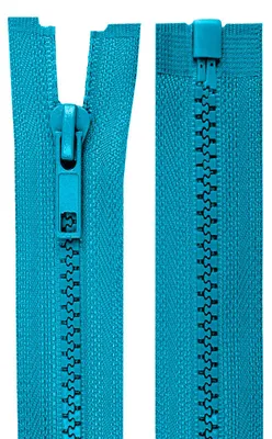 Produktbild von 1 Reißverschluss Plastik Kunststoffprofil 5mm 70 cm teilbar, Autolock, Farbwahl,himmelblau