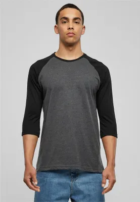 Image de Urban Classics TB366 | Contrast 3/4 Sleeve Raglan Tee S à 5XL - Couleur : cha/blk - Taille : M