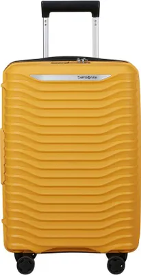 Produktbild von Samsonite Hardcase Handgepäck 55 cm, 45 l, TSA‑Zahlenschloss, 4‑Rollen, USB‑Port – Gelb