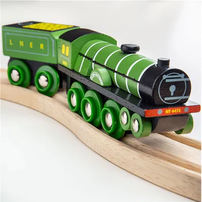 Productafbeelding van Bigjigs Rail: Houten replica van de stoomlocomotief Flying Scotsman
