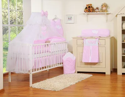 Produktbild von Bettwäscheset 5-teilig - Babyset - hautfreundliche Baumwolle für optimalen Schlafkomfort