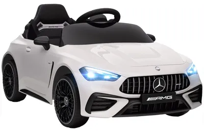 Obrázok produktu pre Elektrické detské auto v štýle Mercedes, 12V | Farba: biela | Rozmery: 55 x 99 x 43 cm