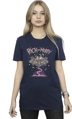 Produktbild von Rick And Morty - T-Shirt für Damen BI49029 (XL) (Marineblau)