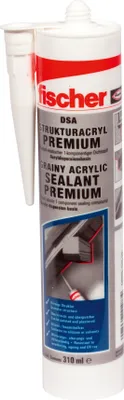 Obrázek produktu pro Fischer 512185, 310 ml, Akrylátový tmel, Vhodné pro použití uvnitř, Vhodné pro venkovní použití, Bílá, 1 kusů