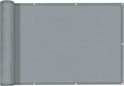 Immagine prodotto di Protezione per balcone 0,75 x 6 m, resistente ai raggi UV, impermeabile, grigio chiaro, in poliestere
