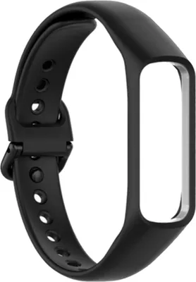 Produktbild von Uhrenarmband Anti-Verlust atmungsaktiv schweißfest tragbares glattes Armband für Samsung Galaxy Fit 2 SM-R220, Schwarz