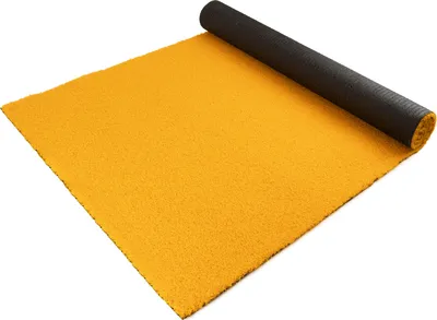 Produktbild von Primaflor Eventteppich Kunstrasen FUN4YOU - Gelb - 1,00m x 3,00m - Meterware - Viele Farben - Schwer Entflammbarer Messeteppich, Rutschfester Hochzeichtsläufer, Läufer für Hochzeiten