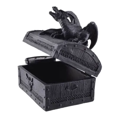 Produktbild von Schwarze Box mit Drachen auf Deckel