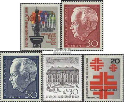 Produktbild von Briefmarken Berlin (West) 1967 Mi 309,314-315,320,321 (kompl.Ausg.) postfrisch Funkausstellung